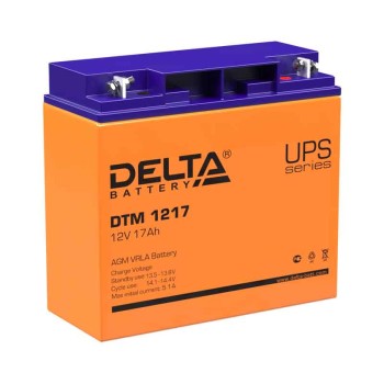 Аккумулятор Delta 12V 17Ah DTM 1217 