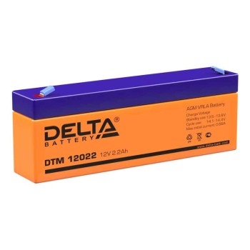 Аккумулятор Delta 12V 2,2Ah DTM 12022