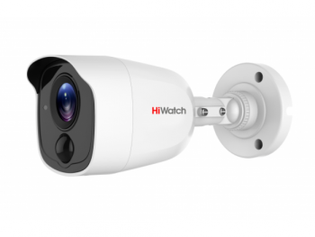 Цилиндрическая HD-TVI видеокамера HiWatch DS-T210(B) (2.8 mm) с EXIR-подсветкой до 20м и PIR-датчиком
