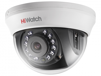 Купольная HD-TVI видеокамера HiWatch DS-T201(B) (2.8 mm) с ИК-подсветкой до 20м