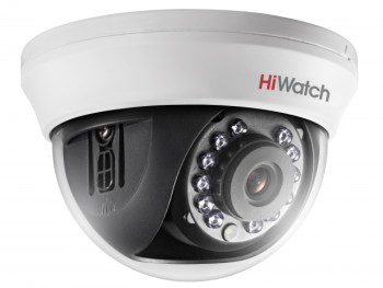 Купольная HD-TVI видеокамера HiWatch DS-T591(C) (2.8 mm) с ИК-подсветкой до 20м