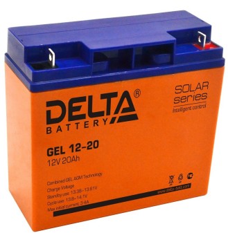 Аккумулятор 12V 20Ah Delta GEL 12-20