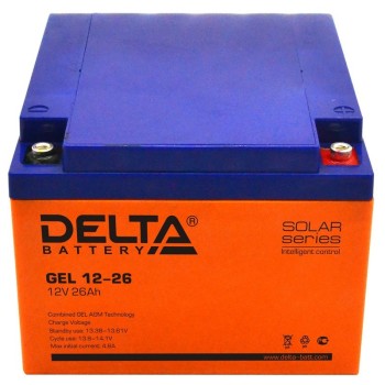Аккумулятор 12V 26Ah Delta GEL 12-26