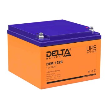 Аккумулятор Delta 12V 26Ah DTM 1226