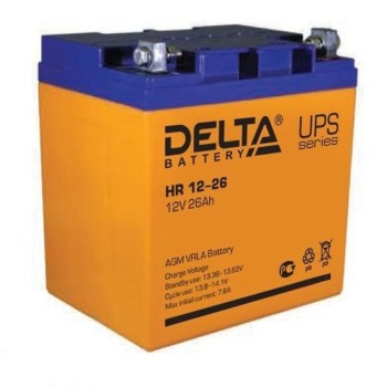 Аккумулятор Delta 12V 26Ah HR 12-26 / HR 12-26 L