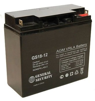 Аккумулятор 12V 18Ah General Security GS18-12