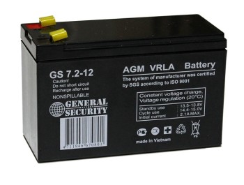 Аккумулятор 12V 7,2Ah General Security GS 7,2-12