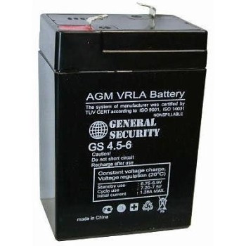 Аккумулятор 6V 4,5Ah General Security GS 4,5-6
