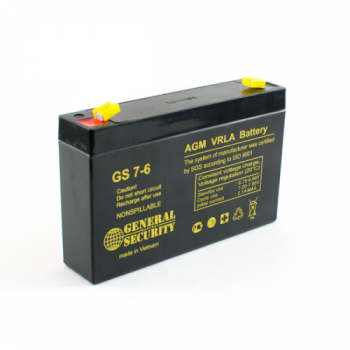 Аккумулятор 6V 7,2Ah General Security GS 7,2-6