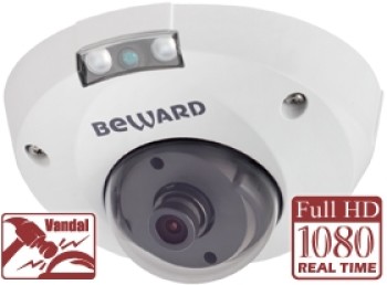 Купольная IP-видеокамера Beward B2710DMR (3.6 мм) с ИК-подсветкой до 8 м