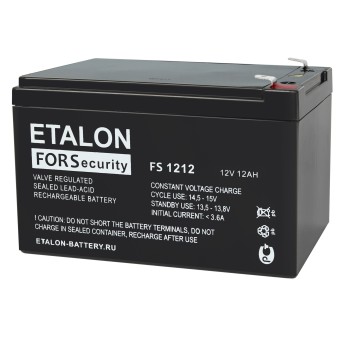 Аккумулятор 12V 12Ah ETALON FS 1212