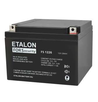 Аккумулятор 12V 26Ah ETALON FS 1226