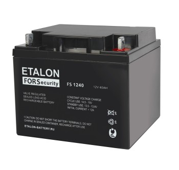 Аккумулятор 12V 40Ah ETALON FS 1240