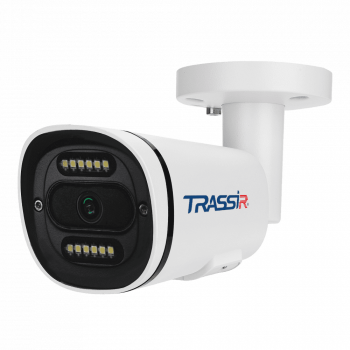 Цилиндрическая IP-видеокамера Trassir TR-D2221WDCL4 4.0 с LED-подсветкой до 40 м