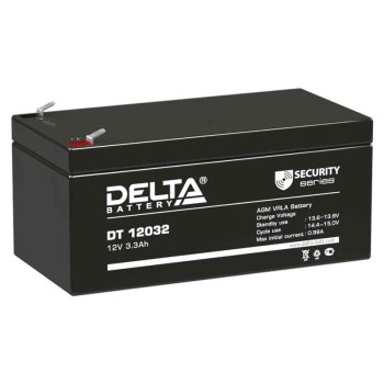 Аккумулятор Delta 12V 3.3Ah DT 12032 