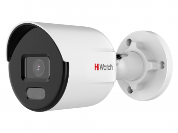 Цилиндрическая IP-видеокамера HiWatch DS-I250L(B) (2.8 mm) с LED-подсветкой до 30м и технологией ColorVu
