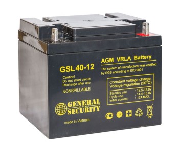 Аккумулятор General Security 12V 40Ah GSL40-12