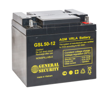 Аккумулятор General Security 12V 50Ah GSL50-12 