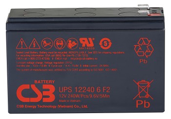 Аккумулятор CSB 12V 5Ah UPS122406 F2
