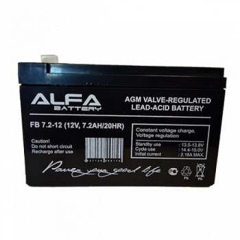 Аккумулятор ALFA Battery 12V 7,2Ah FB 7,2-12 