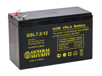 Аккумулятор General Security 12V 7,2Ah GSL7.2-12