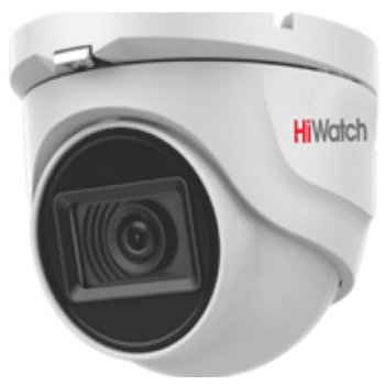 Купольная HD-TVI видеокамера HiWatch DS-T203A (2.8 mm) с EXIR-подсветкой до 30 м и микрофоном