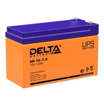 Аккумулятор Delta 12V 7.2Ah HR 12-7.2 
