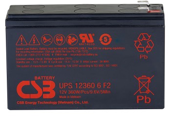 Аккумулятор CSB 12V 7.5Ah UPS123606 F2