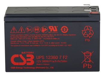 Аккумулятор CSB 12V 7.5Ah UPS123607 F2