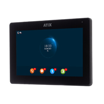 AT-I-M721F/IW Black ATIX Монитор видеодомофона