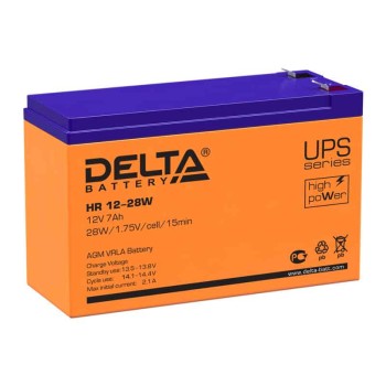 Аккумулятор Delta 12V 7Ah HR 12-28 W