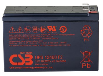 Аккумулятор CSB 12V 9Ah UPS12460 F2