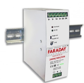 Блок питания импульсный Faraday 240W/48V/DIN