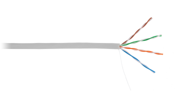 CCA-UU004-5E-PVC-GY NETLAN Кабель U/UTP 4 пары, Кат.5e, CCA, внутренний, PVC, 305м