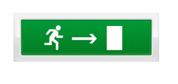 ОПОП 1-8 220В "бегущий человек+стрелка вправо", фон зеленый Рубеж Оповещатель охранно-пожарный световой