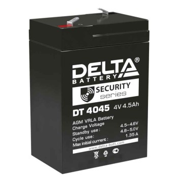 Аккумулятор Delta 4V 4,5Ah DT 4045 
