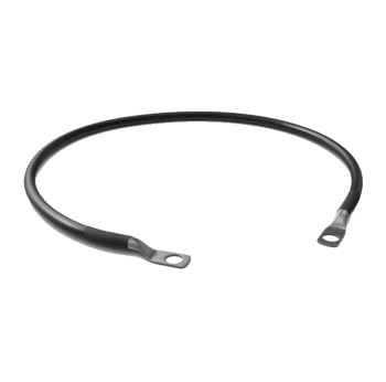 Перемычка 350мм, ПуГВнг-LS 1х6, 6мм2, М8-М8, черн. Stark Country