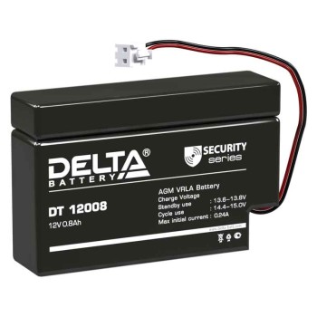 Аккумулятор Delta 12V 0.8Ah DT 12008 (T9)