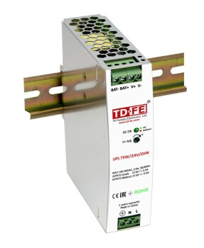 UPS 75W/24V/DIN Faraday Блок бесперебойного питания