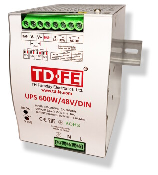 UPS 600W/48V/DIN Faraday Блок бесперебойного питания