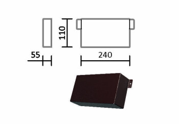 МК-400CB(SG,CA) Vizit Монтажный кожух предназначен для использования с замками электромагнитными VIZ