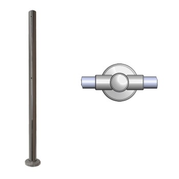 Стойка вертикальная СВ-2, хром (двухсторонняя), ООО "ТривиТех"