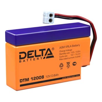 Аккумулятор Delta 12V 0.8Ah DTM 12008