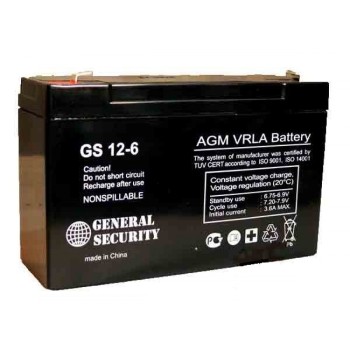Аккумулятор General Security 6V 12Ah GS 12-6 (гарантия 12 мес)