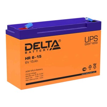 Аккумулятор Delta 6V 15Ah HR 6-15 