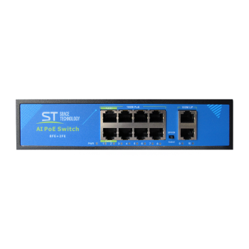 ST-S813POE (2M/150W/АB/2BT) PRO Switch POE 8-ми портовый для обеспечения проводных сетей напряжение