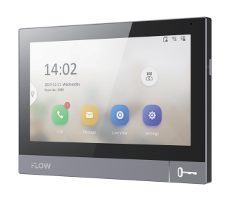F-VI-3548ISWE1 i-Flow 7“ IP видеодомофон с Wi-Fi Сенсорный 7" цветной IPS LCD экран с разрешением 10