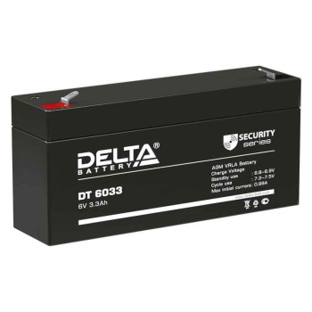 Аккумулятор Delta 6V 3,3Ah DT 6033 (125мм)