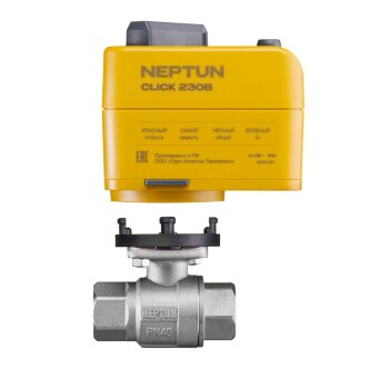 Neptun Bugatti Click 230В 1/2 Кран с электроприводом для систем контроля протечек воды