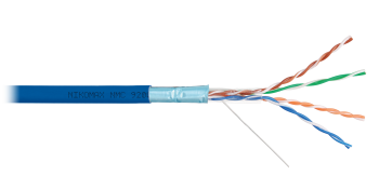 NIKOMAX F/UTP 4 пары, Кат.5e (Класс D), 100МГц,однож,BC (медь),24AWG(0,52),нг(А)-HF,внутр, синий,305